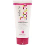 Andalou Naturals 1000 Roses Velvet Soft Body Butter 8 Ounce