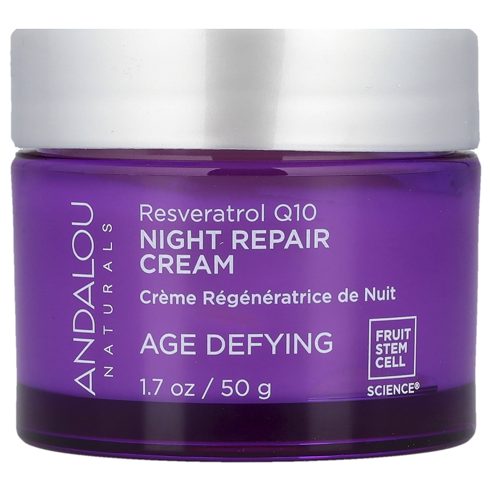 Andalou Naturals AGE DEFYING Resveratrol Q10 Night Repair Cream