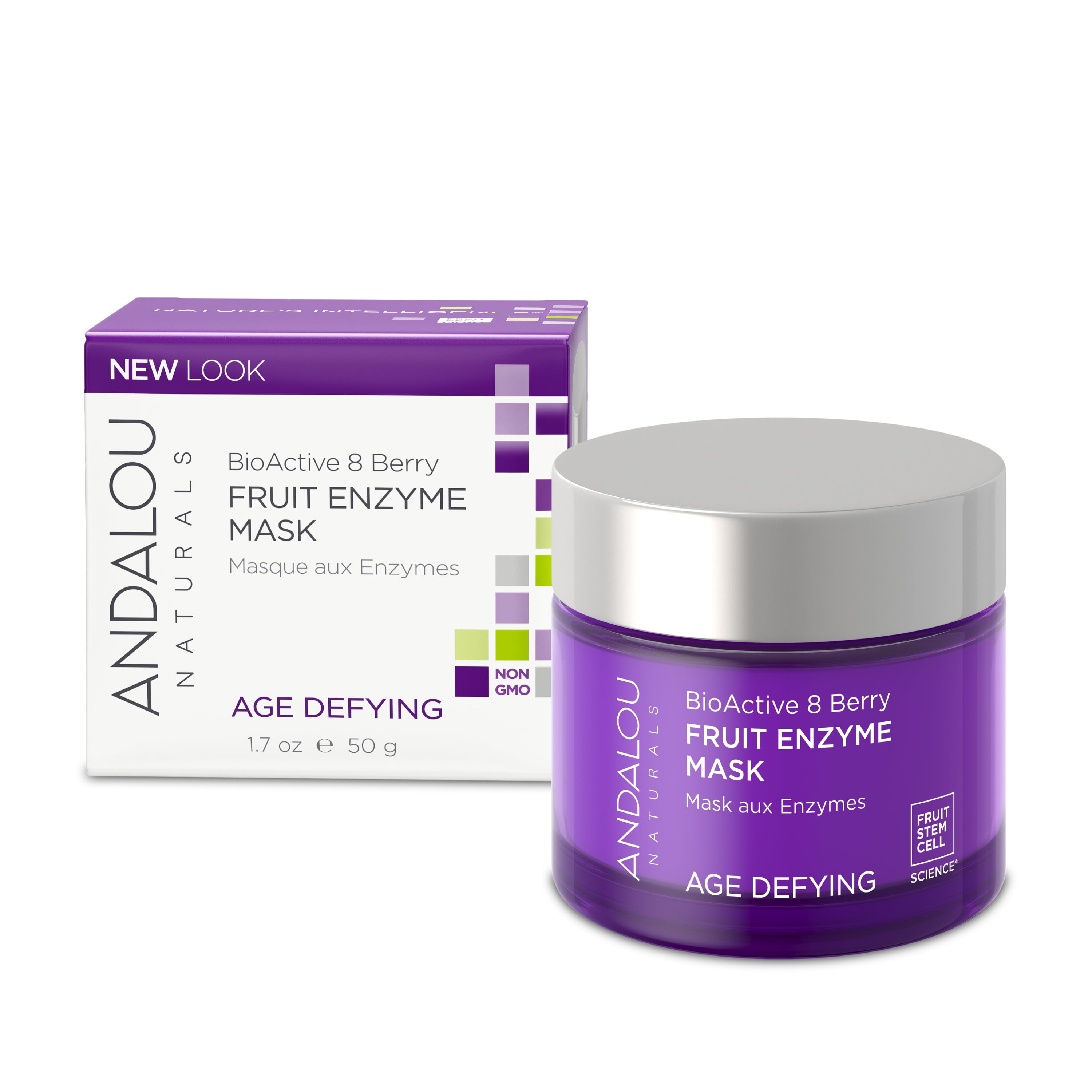 Andalou Naturals BioActive Berry, Fruit Enzyme Beauty Mask, Age Defying, 1.7 oz (50 g)