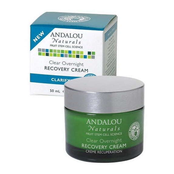 Andalou Naturals Clear Overnight Recovery Cream - 1.7 Oz, 6 Pack