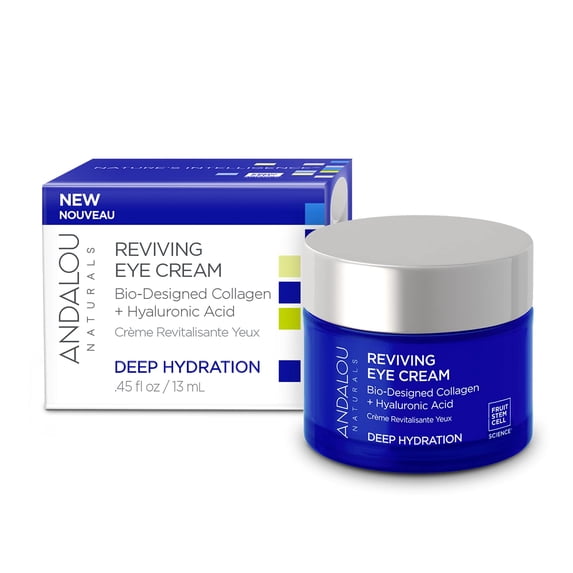 Andalou Naturals Deep Hydration Reviving Eye Cream, 0.45 Oz