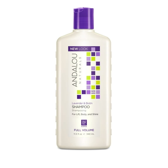 Andalou Naturals Full Volume Shampoo, Lavender and Biotin, 11.5 Fl Oz