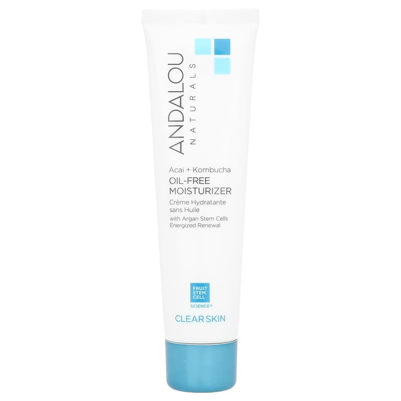 Andalou Naturals Oil-Free Moisturizer, Acai + Kombucha, 2.1 fl oz (62 ml)