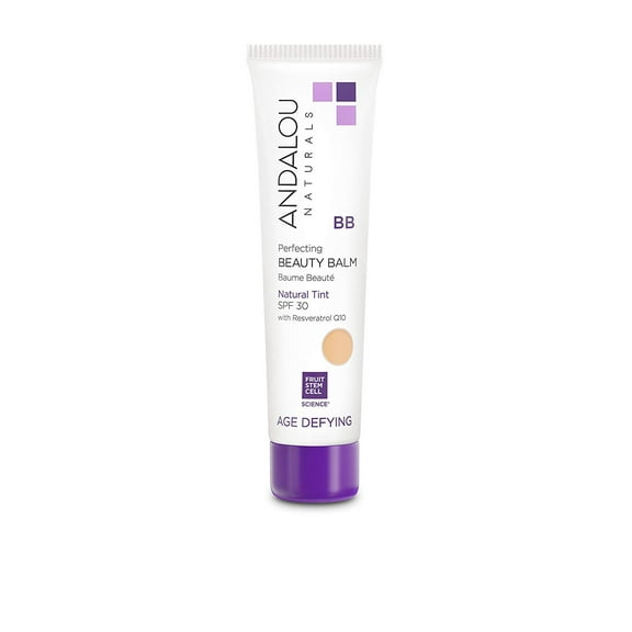 Andalou Naturals Perfecting Bb Beauty Balm Natural Tinted Moisturizer With Spf 30, 2-In-1 Bb Cream & Face Sunscreen With Broad Spectrum Protection, Mineral Sunscreen With Non-Nano Zinc Oxide, 2 Fl Oz