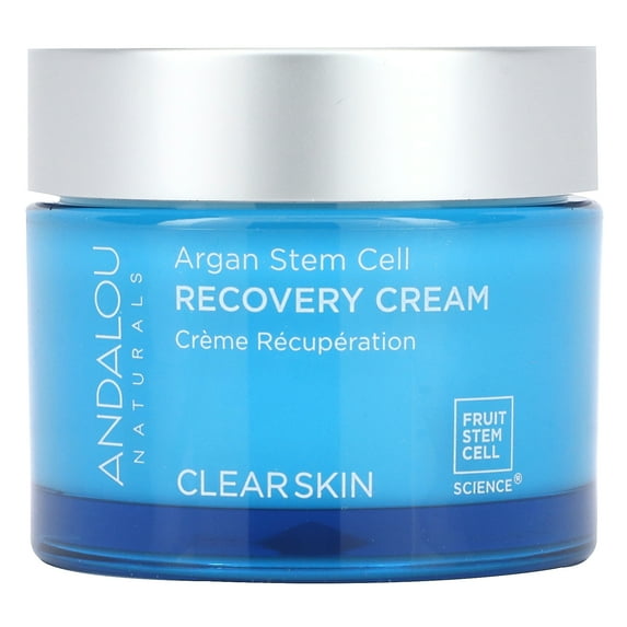 Andalou Naturals Argan Stem Cell Recovery Cream, Clearer Skin, 1.7 fl oz (50 ml)
