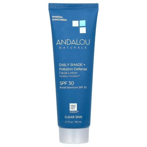 Andalou Naturals Sensitive Daily Shade + Biome Defense SPF 30 Facial Lotion 2.7 fl oz. Lotion