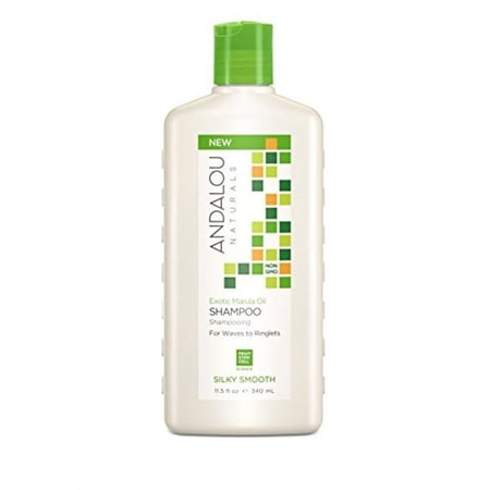 Andalou Naturals Silky Smooth Shampoo - Exotic Marula Oil - 11.5 Fl Oz
