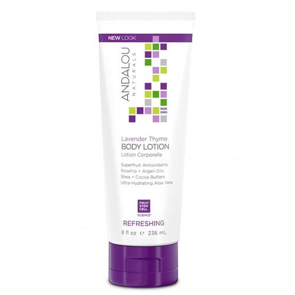 Andalou Naturals Skin Refreshing Body Lotion, Lavender Thyme - 8 Oz, 2 Pack