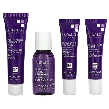 Andalou Naturals To Go Skin Care Kit - Defying Routine - 1-4 Ct
