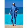 thumbnail image 1 of Andalus Full Coverage Burkini Set With Front Ruching A2502-6, 1 of 6