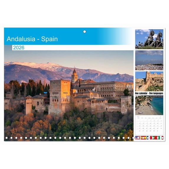 Andalusia - Spain (Monthly Wall Calendar 2026 16.5 x 23.4 (open)), CALVENDO 14 Month Calendar