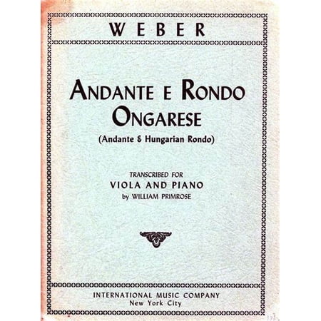 Andante E Rondo Ongarese (Andante & Hungarian Rondo): For Bassoon and Piano | C # 1467
