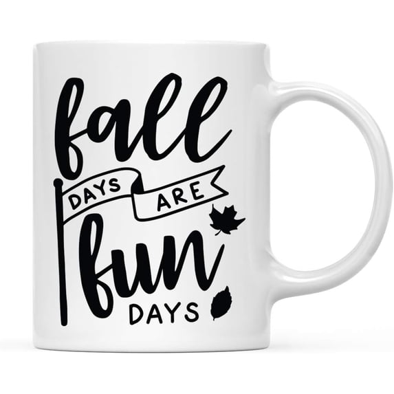 Andaz Press 11oz. Fall Autumn Season Coffee Mug Gift, I Love Fall Most Of All, 1-Pack, Birthday Christmas Gift Ideas