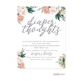 thumbnail image 1 of Andaz Press Diaper Thoughts Peach Coral Floral Garden Paper Plaque, 1 of 4