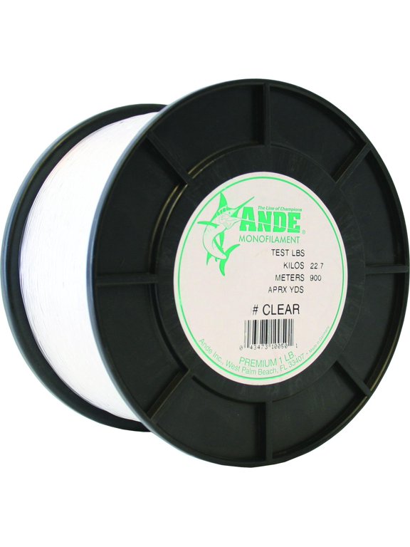A1-30C Premium Monofilament Fishing Line 1 lb Spool 30 lb 1600 Yards Clear