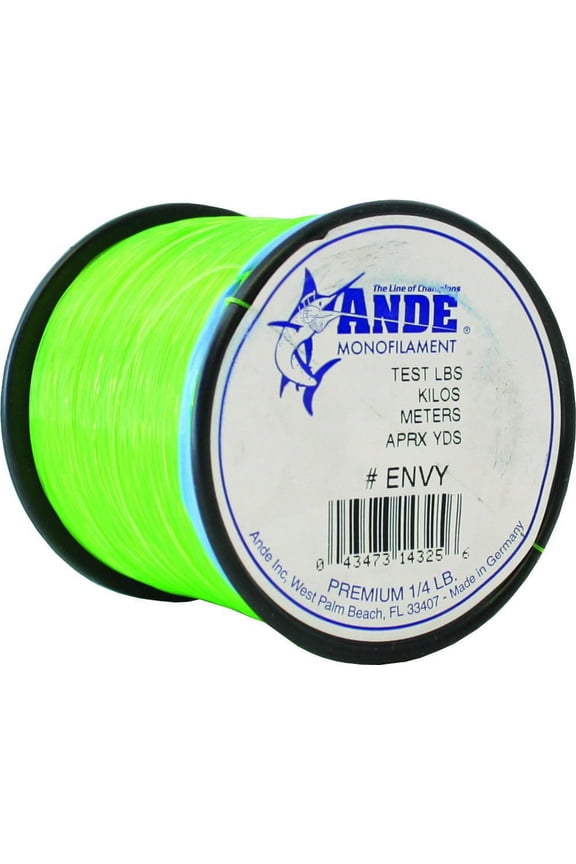 Premium Mono Line 1/4lb Spool 20lb 600yd Green Hi-Vis