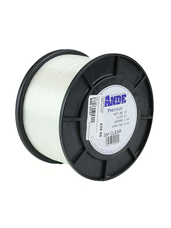 Premium Monofilament 1/4lb Spool 50lb 250yd Clear