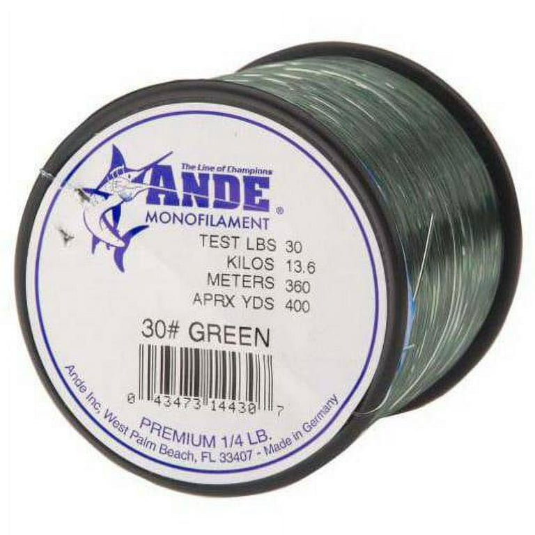Ande A14-50G Premium Monofilament, 1/4-Pound Spool, 50-Pound Test, Green Finish