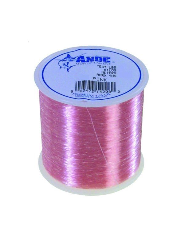 A14-60P Premium Monofilament Fishing Line 1/4 lb Spool 60 lb 200 Yards Pink