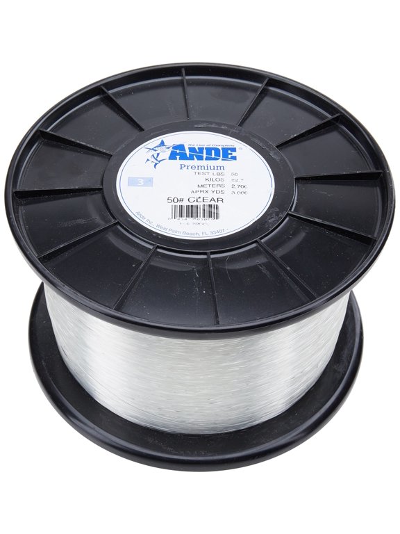 A14-8C Premium Monofilament Fishing Line 1/4 lb Spool 8 lb 1575 Yards Clear