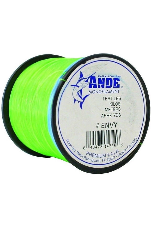 A18-10GE Premium Mono Line 1/8lb Spool 10lb 675yd Green Hi-Vis