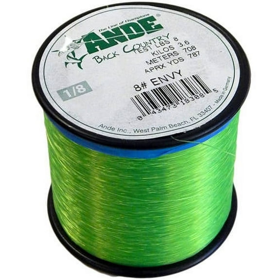 Ande A18-12GE Premium Mono Line 1/8Lb Spool 12 lb 500 Yards Green Hi-Vis