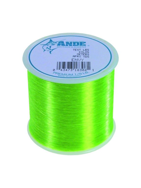 A18-8GE Premium Mono Line 1/8Lb Spool 8 lb 787 Yards Green Hi-Vis