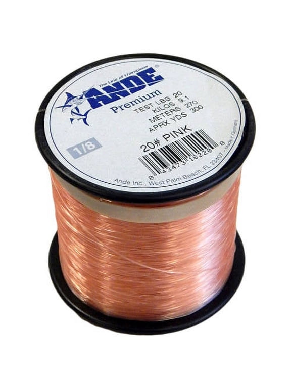 A18-8P Premium Monofilament Fishing Line 1/8Lb Spool 8 lb 787 Yards Pink