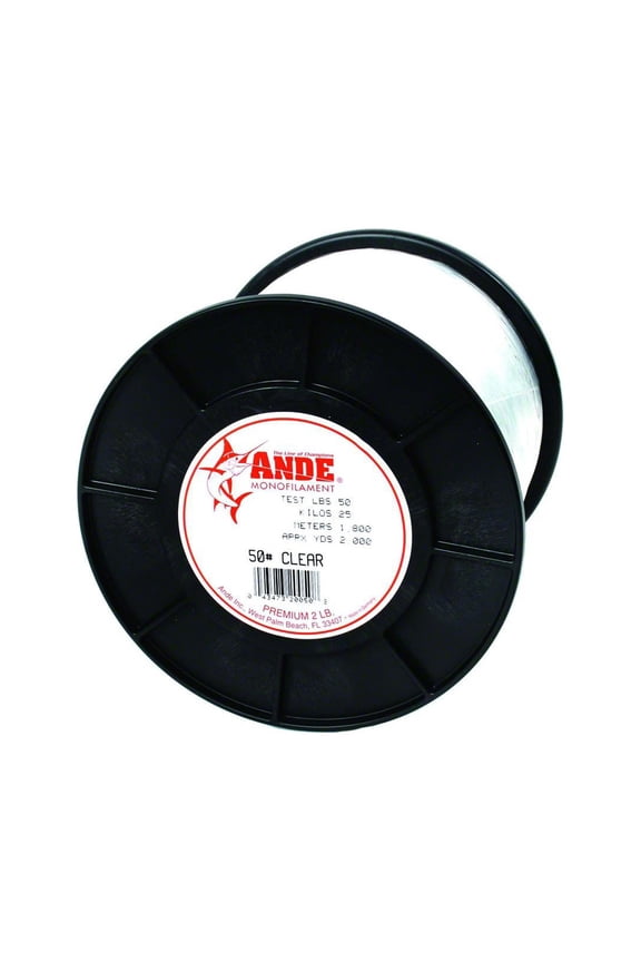 A2-50C Premium Monofilament Fishing Line 2Lb Spool 50 lb 2000 Yards Clear