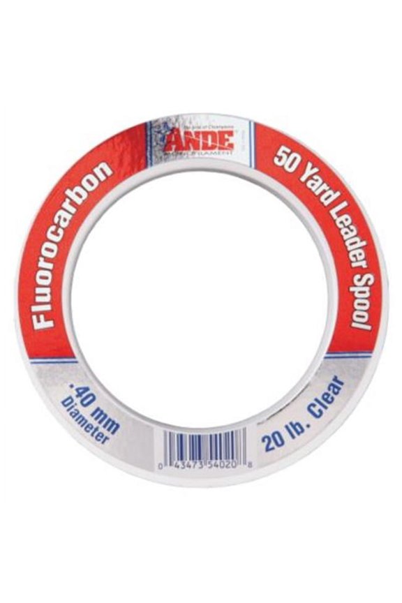 Fishing Line FCW50-12 Clear Fluorocarbon Monofilament Leader 50 Yards 12Lb