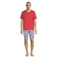 thumbnail image 1 of Ande Men's Short Sleeve Tee and Short Set, Sizes S-2XL, 1 of 5