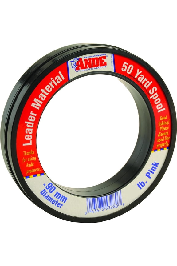 FPW-50-60 Pink Fluorocarbon Leader Wrist Spool 60lb 50yd