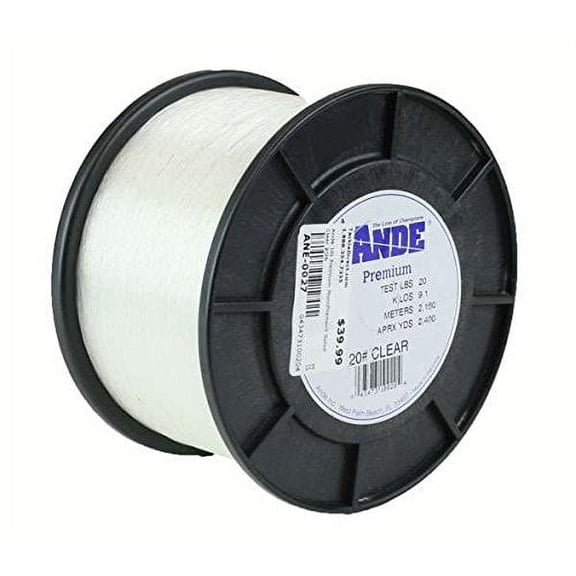 Ande Monofilament Line (Clear, 10 -Pounds Test, 1/4# Spool)
