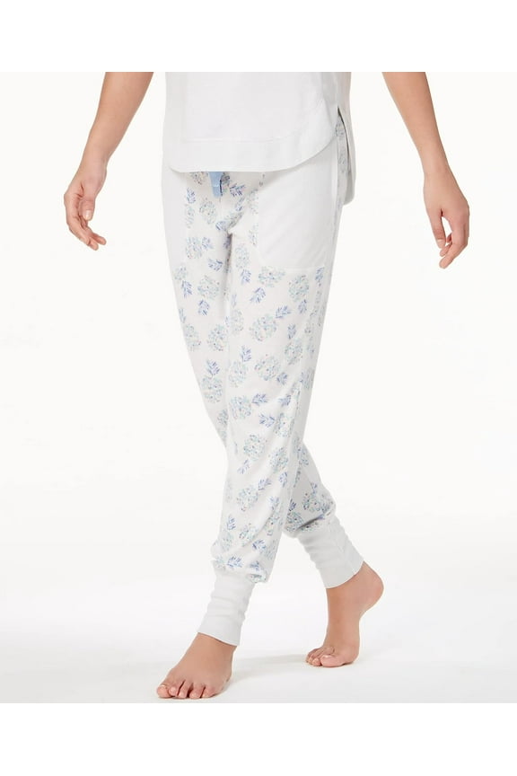 Womens Whisperluxe Ribbed Trim Jogger Pajama Pants