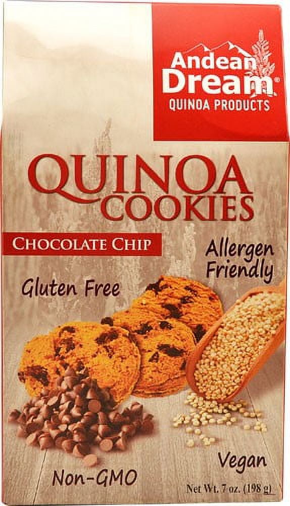 Andean Dream Gluten Free Quinoa Cookies Chocolate Chip, 7 Oz - Walmart.com