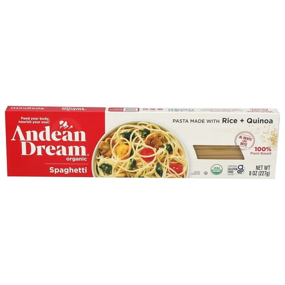 Andean Dream Organic Royal Quinoa Pasta Spaghetti -- 8 oz Pack of 4