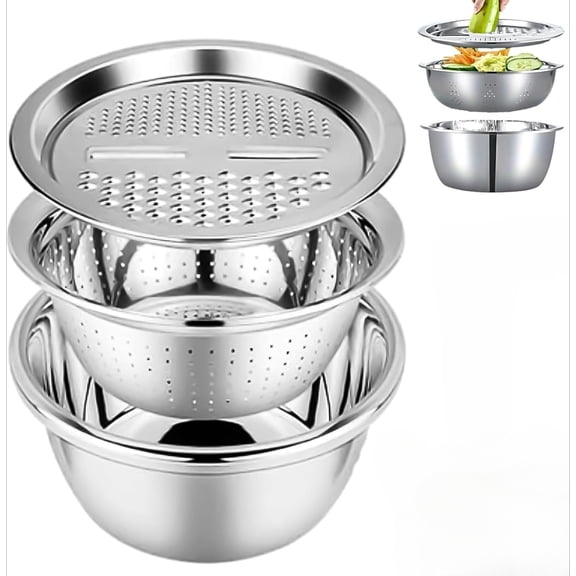 Anderisto Multifunctional Stainless Steel Basin, Anderisto Germany Multifunctional Stainless Steel Basin, with Drain