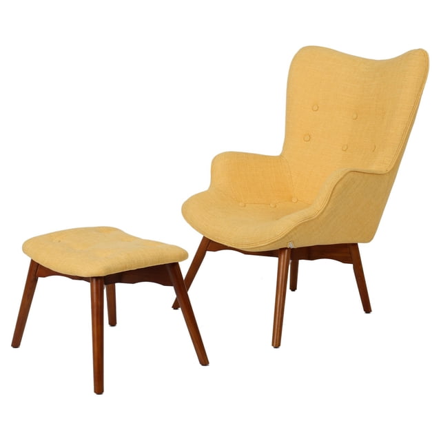 Anders MidCentury Arm Chair with Ottoman