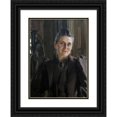 thumbnail image 1 of Anders Zorn 11x14 Black Ornate Wood Framed Double Matted Museum Art Print Titled: Fanny Thiel Nee Stiebel (1890), 1 of 5
