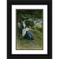 thumbnail image 1 of Anders Zorn 13x18 Black Ornate Wood Framed Double Matted Museum Art Print Titled - In Scotland (Mrs. Symons) (1887), 1 of 5