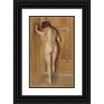 thumbnail image 1 of Anders Zorn 13x18 Black Ornate Wood Framed Double Matted Museum Art Print Titled - Kuvadorren (The Chamber Door) (1905), 1 of 5
