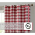 thumbnail image 1 of Andersen Buffalo Plaid 100% Blackout Grommet Curtain Panels, 1 of 15