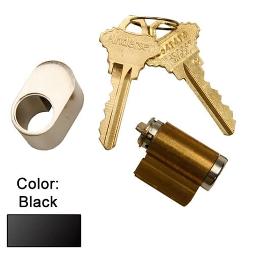 Andersen Hinged Exterior Keyed Lock in Black Color 1988 to Present
