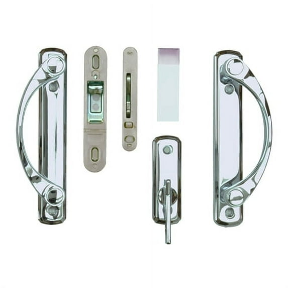 Andersen Newbury 2-Panel Gliding Door Hardware Set in Chrome