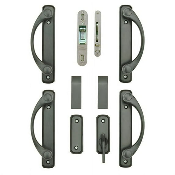 Andersen Newbury 4-Panel Gliding Door Hardware Set in Oil Rubbed Bronze