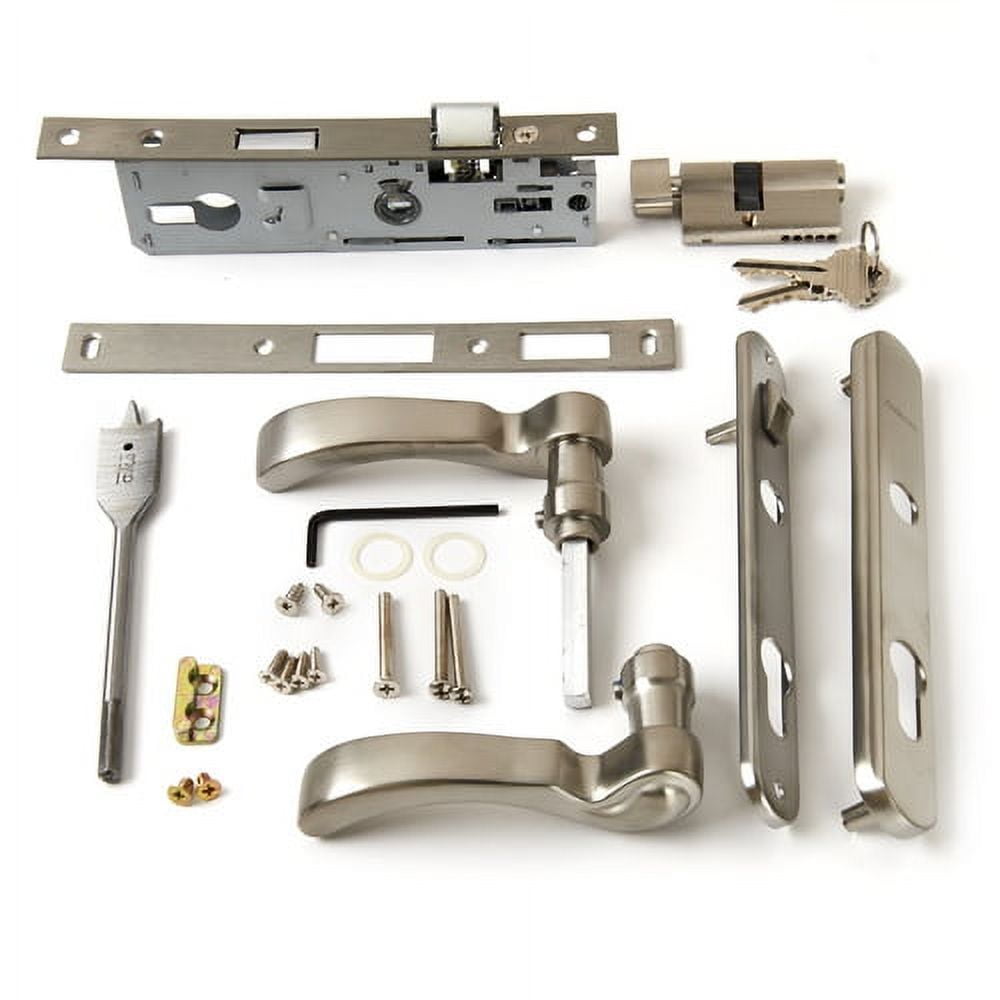 Andersen Storm Door Handle Assembly in Nickel Finish Traditional Style