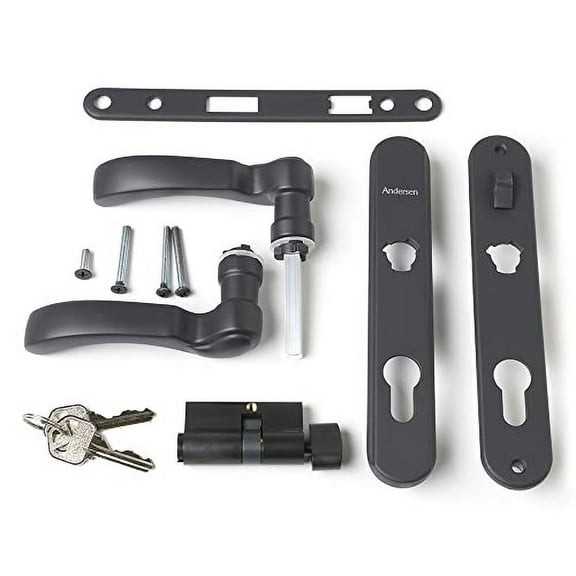 Andersen Storm Door Hardware Set - Traditional Style - Matte Black - 90631