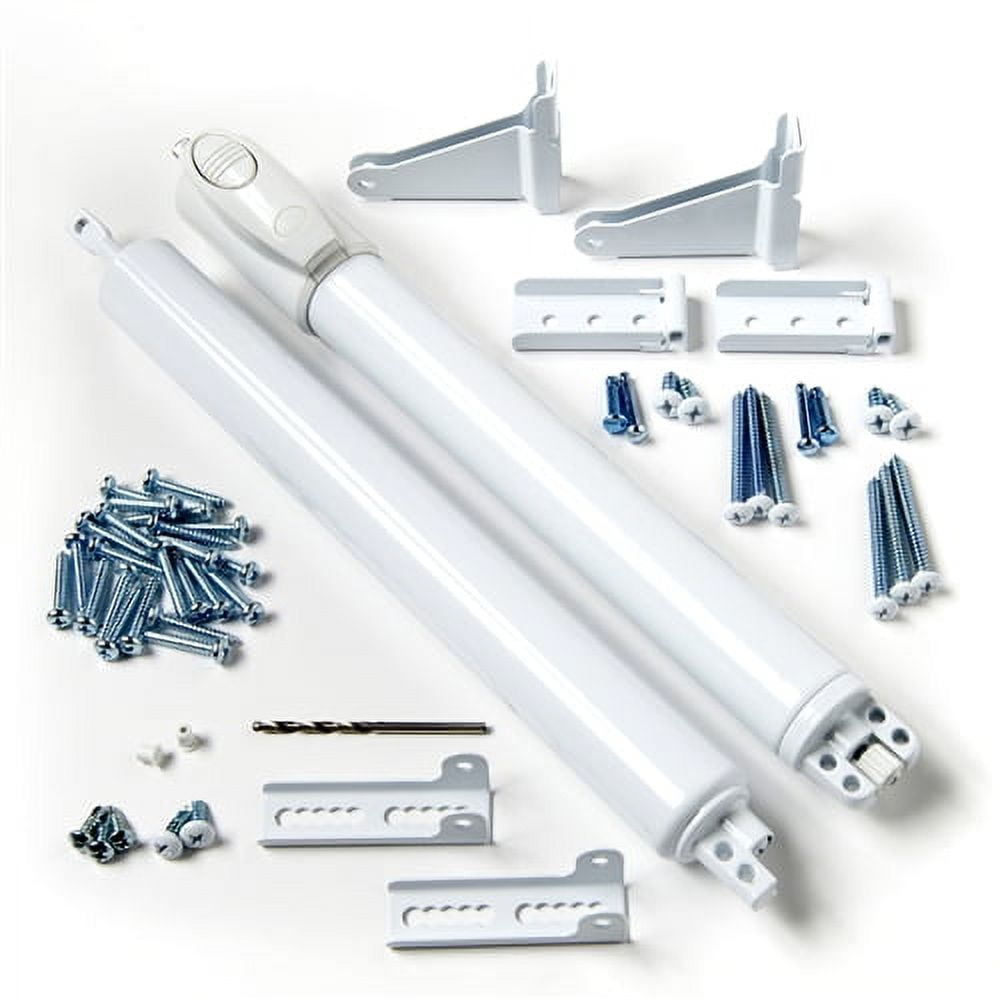 Andersen White Storm Door Closer Kit with Top and Bottom Push Button