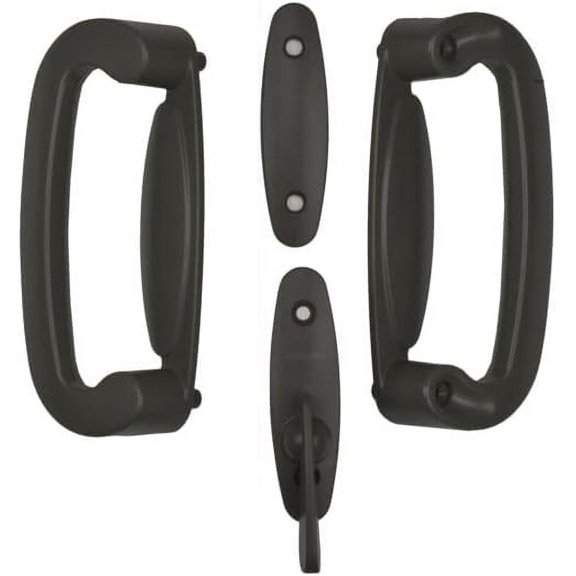 Andersen Tribeca 2-Panel Gliding Door Hardware Set - Black - 9184666