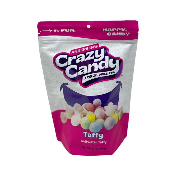 Andersen's Crazy Candy Freeze Dried Candy - Freeze Dried Taffy, 2.4 ...